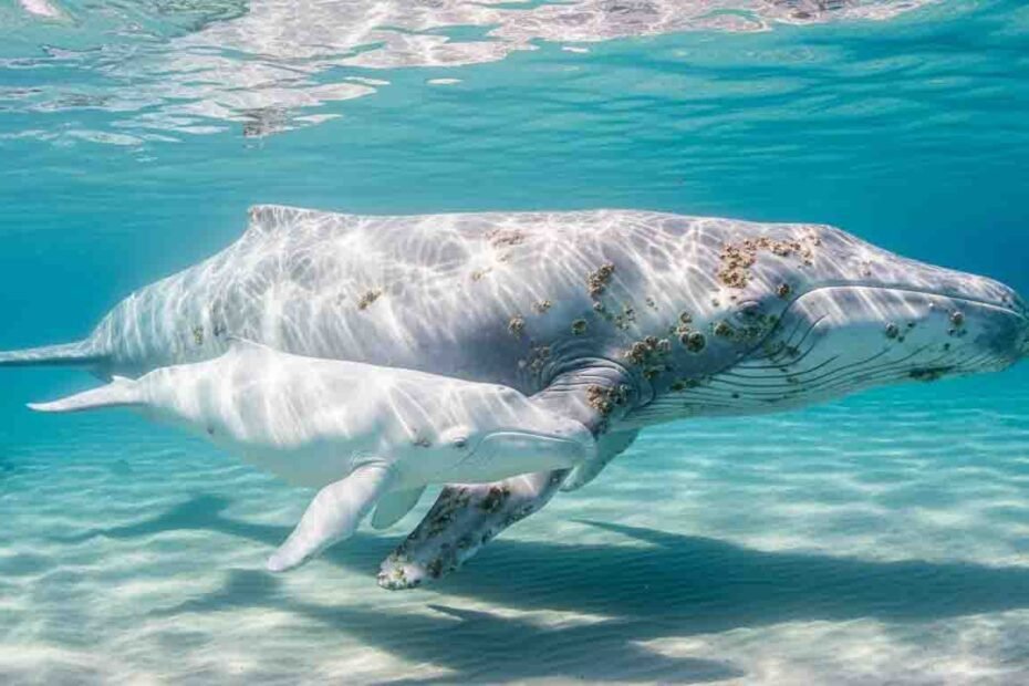 A Rare Albino Whale