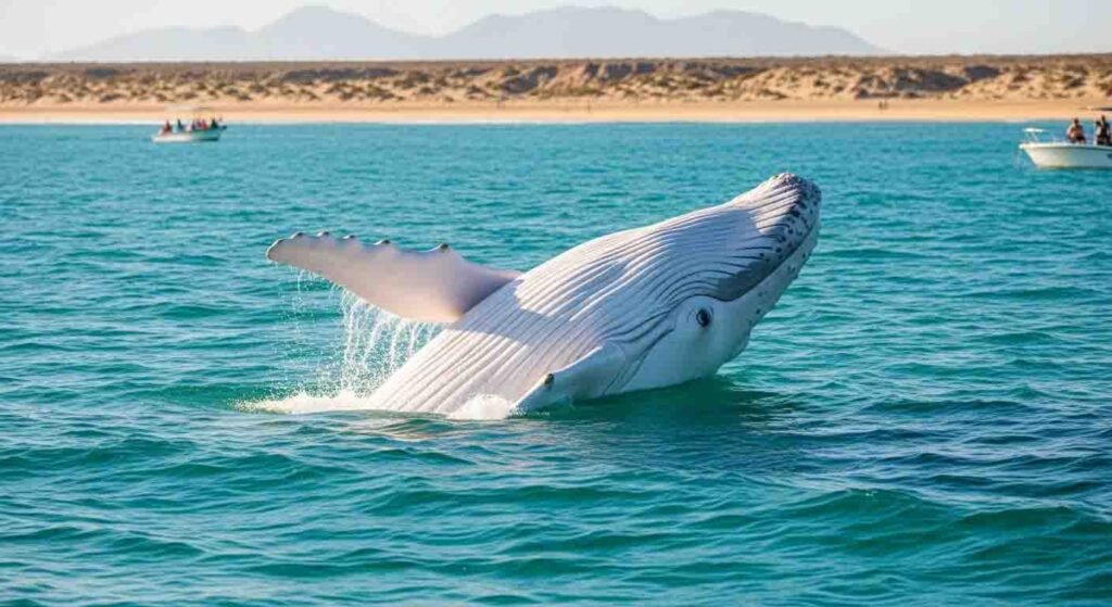 A Rare Albino Whale