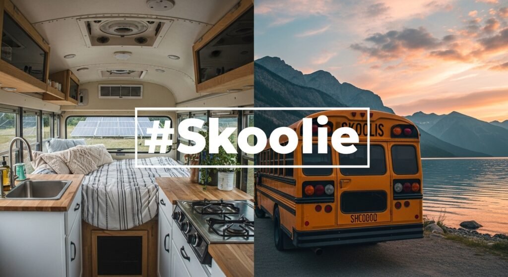 Couple Who Live in a Converted School Bus