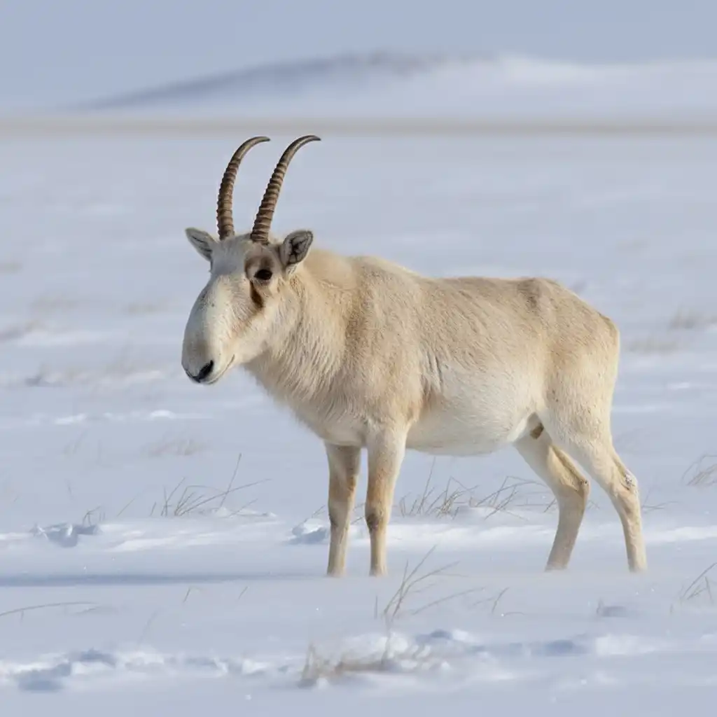 Saiga Antelopes in Kazakhstan