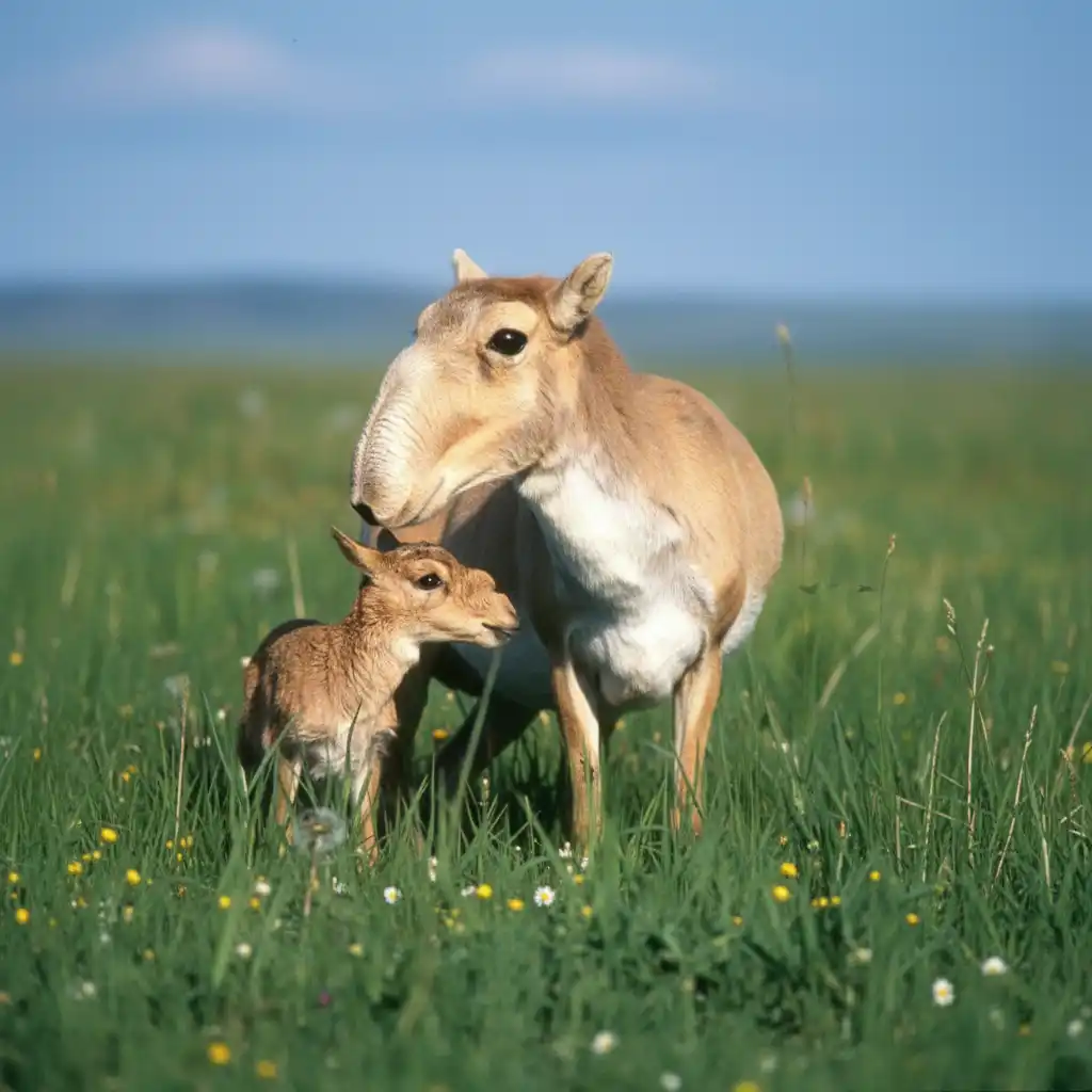 Saiga Antelopes in Kazakhstan